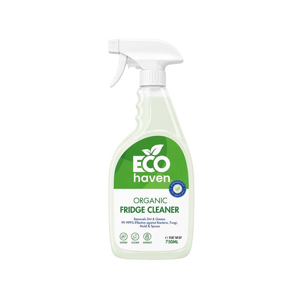 Ecohaven Organic Fridge Cleaner Spray 750ml – Non-Toxic, Biodegradable Refrigerator & Stainless Steel Cleaner – Safe for Fridge Interior and Exterior – Multipurpose Kitchen Cleaner Spray