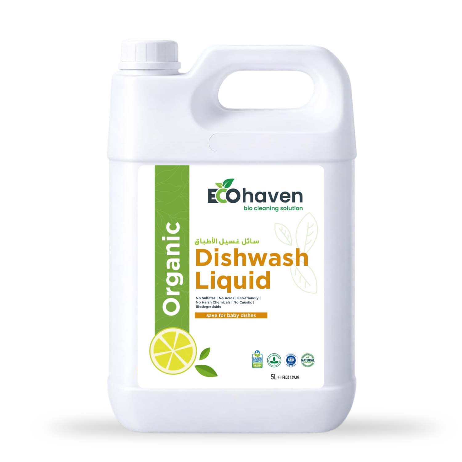 Organic Dish Wash | Natural Grease Remover | 5 Litres