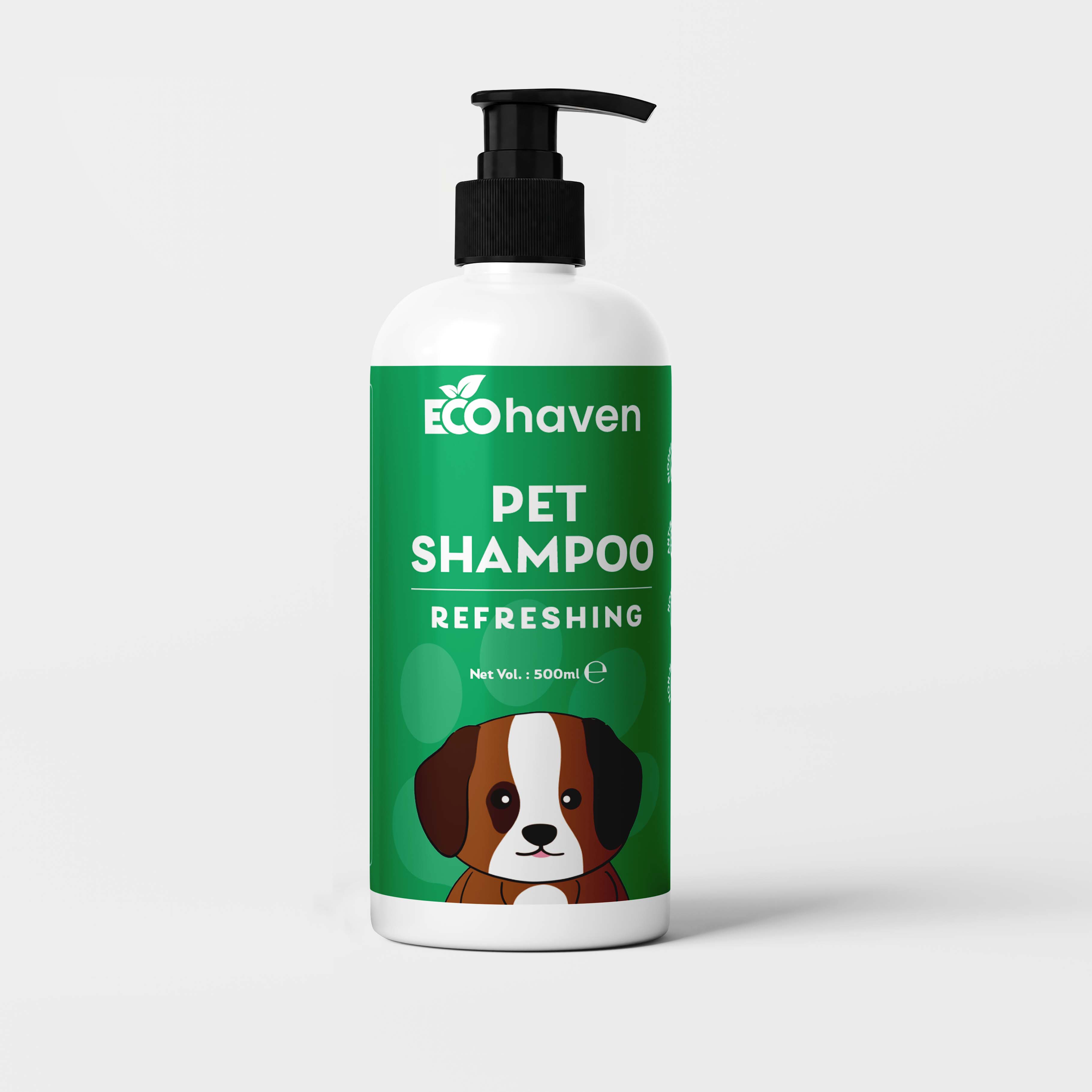 Ecohaven Organic Refreshing Pet Shampoo – 500ml Eucalyptus Scent | Gentle Cleansing