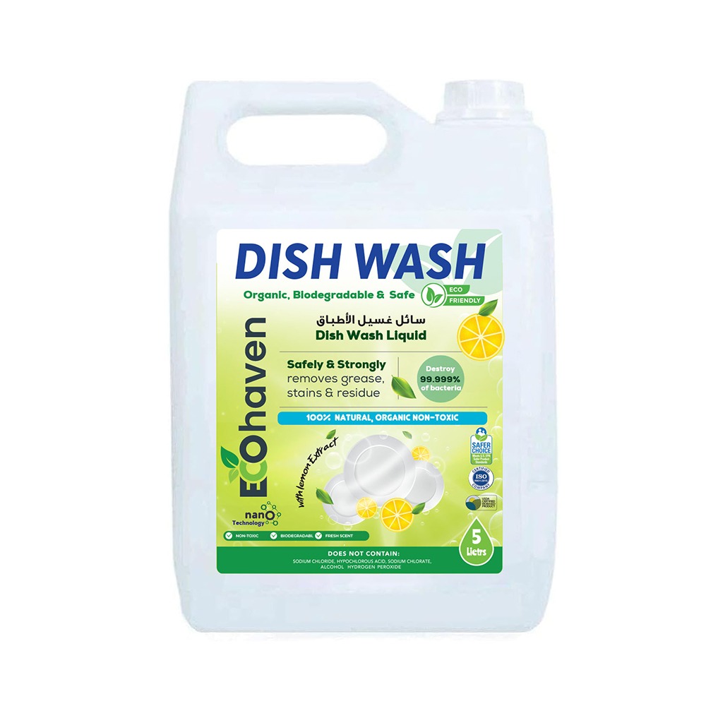 Organic Dish Wash | Natural Grease Remover | 5 Litres