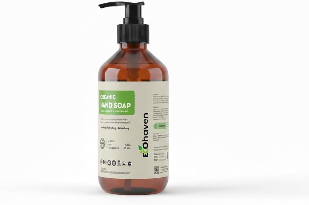 EcoHaven Organic Hand Soap Jasmine 500ml – Plant-Based & Chemical-Free