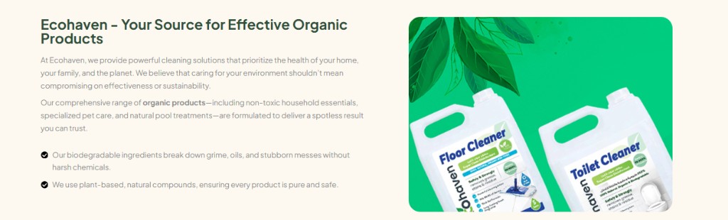 EcoHaven - Your Source for Effective Organic Products